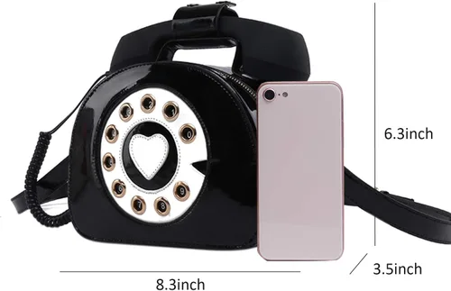 Miniatura 22 de Oweisong Divertido bolso de teléfono para mujer, bolso cruzado de hombro con asa superior para teléfono