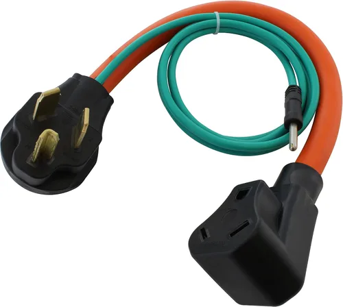 Miniatura 17 de AC WORKS Generador a adaptador RV de 30 amperios (L5-20 20A 3 clavijas de bloqueo compacto) Amarillo