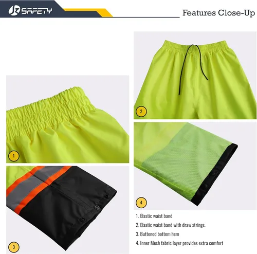 Miniatura 6 de JKSafety Chaqueta y pantalones de lluvia reflectantes de alta visibilidad para hombres y mujeres, equipo de lluvia impermeable para agricultura
