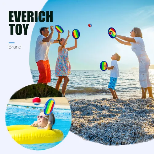 Miniatura 6 de Juego de pelota para lanzar y atrapar mejorado, juegos al aire libre para niños, rellenos de calcetines para juegos familiares, juguetes de playa