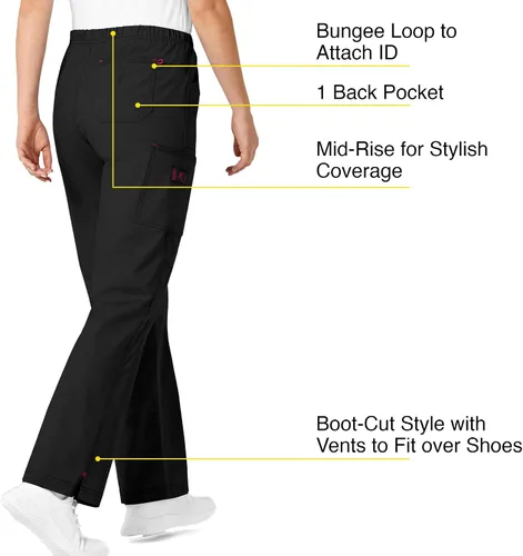 Miniatura 4 de WonderWink Wonderflex Faith - Pantalón estilo hospitalario para mujer