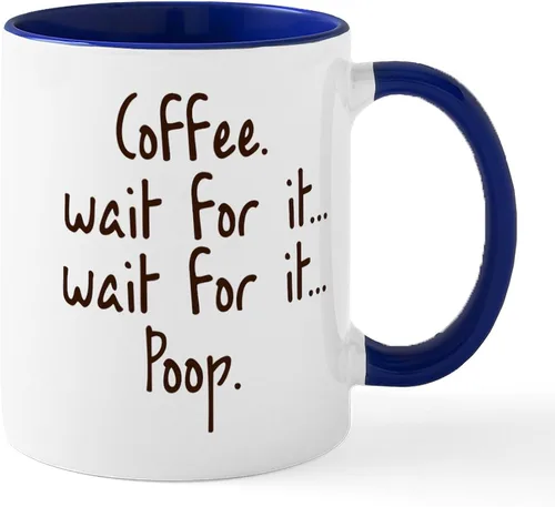 Miniatura 19 de CafePress Time To Poop Mugs Taza de café de cerámica de 11 oz (11.0 fl oz)