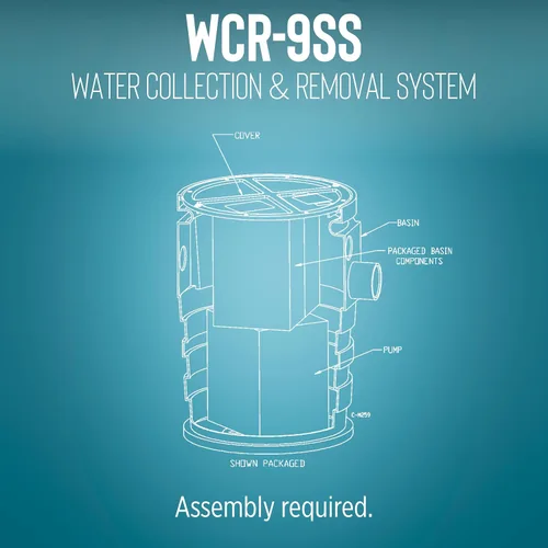Miniatura 3 de Little Giant WCR-9SS 115 Voltios, 4/10 HP, 4800 GPH Sistema Automático de Recolección y Remoción de Agua/Filtración para Exteriores con Bomba