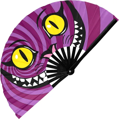 Miniatura 23 de GloFX Ventilador Plegable - Galaxy - Ventilador de Mano Plegable Grande Rave Clack para Hombres/Mujeres - para EDM, Festival de Música, Club