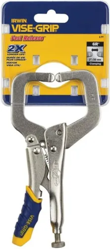 Miniatura 8 de IRWIN VISE-GRIP Alicates de soldadura, liberación rápida, bloqueo de abrazadera C, 6 pulgadas (IRHT82585)