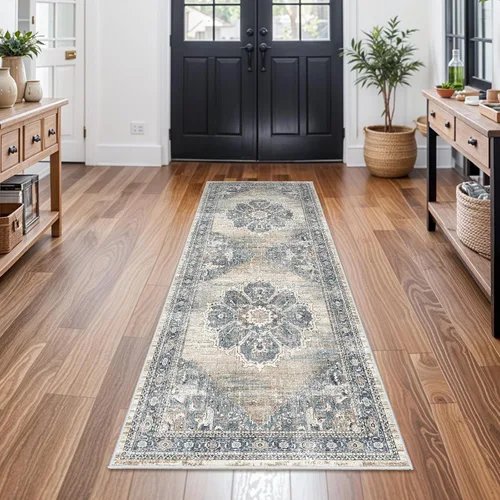 Miniatura 29 de YOUFORTONG Alfombras Corredoras de 2x10 para Pasillos, Alfombra de Cocina Suave, Alfombra Corredera Antideslizante con Respaldo de Goma para Baño