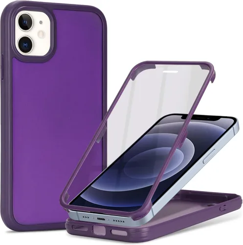 Miniatura 42 de Funda para iPhone 13 mini con protector de pantalla integrado y protección de cuerpo completo, para Apple iPhone 13 Mini, fundas para hombres, Rojo