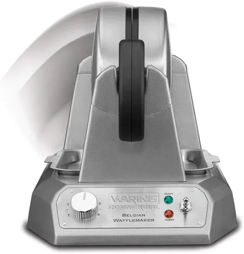 Miniatura 8 de Waring Commercial WW180X waflera belga simple de resistencia alta, placas antiadherentes recubiertas, produce 25 waffles por hora, 120V, 1200W