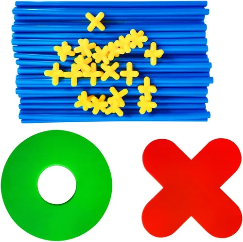 Miniatura 3 de RAINBOW TOYFROG Juego de Tic Tac Toe gigante, juegos grandes para interiores y exteriores, diversión en el patio trasero para niños y adultos, juego
