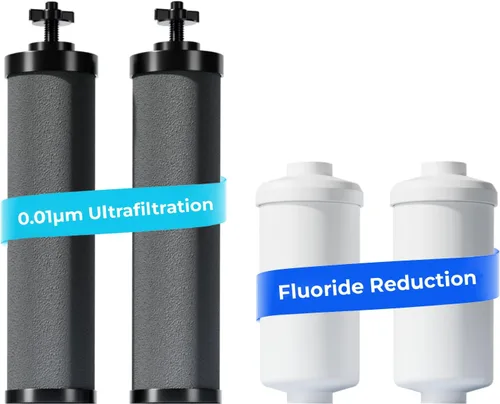 [Ultrafiltración] Filtro de agua Waterdrop Gravity, repuesto para Berkey®, Purewell®, filtros negros BB9-2® y filtros de fluoruro PF-2®, sistema de