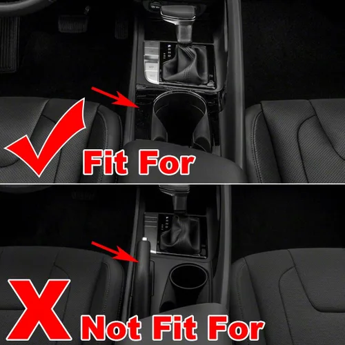 Miniatura 4 de ruihe Perilla de palanca de cambios de automóvil, panel de consola, cubierta de marco compatible con Hyundai Elantra 2021 2022 2023 2024 versión