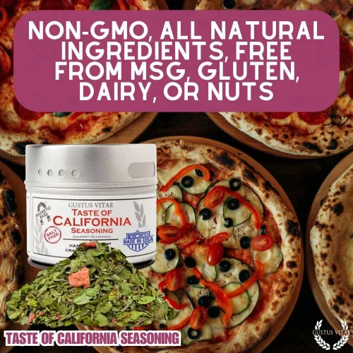 Miniatura 8 de Gustus Vitae - Taste of California - Auténtica mezcla de especias artesanales - Condimento gourmet - Sin OMG - Todo natural - De origen sostenible