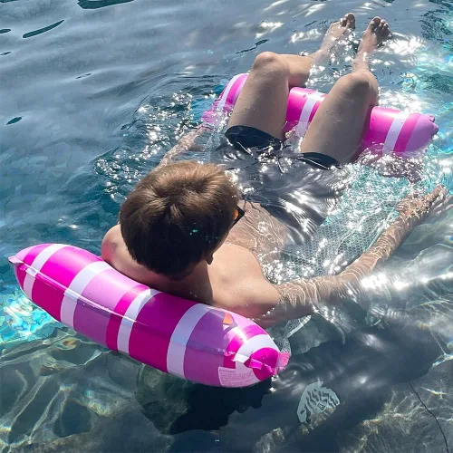Miniatura 4 de Paquete de 4 flotadores inflables para Piscina, hamaca de agua 4 en 1, flotadores de Piscina Adulto tamaño para Piscina, Fiesta, Verano, lago