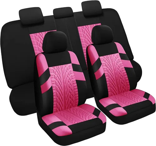 Miniatura 7 de VarCozy Fundas para Asientos de Coche Par Delantero, Fundas Universales de Tela para Asientos Delanteros de Coche, Fundas de Asiento Transpirables