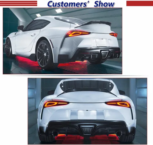 Miniatura 3 de Alerón de tronco de fibra de carbono seca A91 compatible con Toyota GR Supra A90 A91 2020-2026, piezas personalizadas, alerón de labio trasero