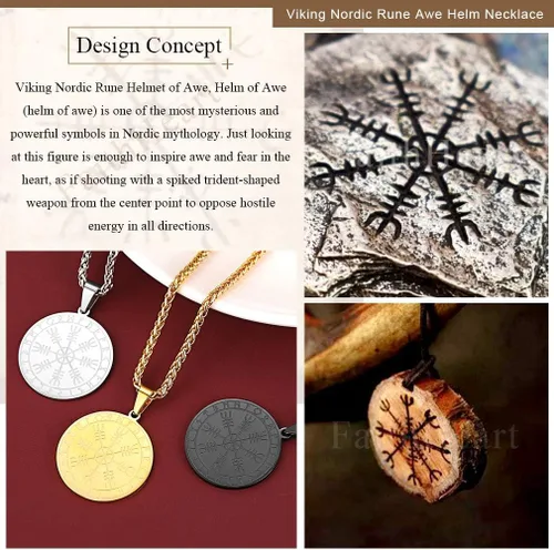 Miniatura 2 de FaithHeart Viking Thor's Hammer Talismán Collar para hombre, colgante de amuleto nórdico vintage de Mjolnir con cadena de trigo resistente, joyería