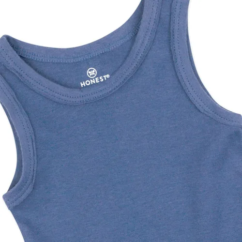 Miniatura 29 de HonestBaby Camisetas musculares sin mangas 100% algodón orgánico para bebés y niños pequeños, niñas