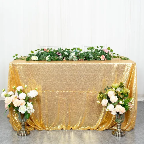 Miniatura 33 de ShiDianYi Mantel de lentejuelas color azul bebé, de 50 x 72 pulgadas, mantel rectangular de lentejuelas para decoración de boda - 200111E