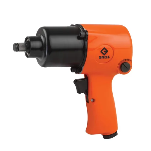 Groz Llave de impacto neumática NPT de 1/2 pulgada | Cuerpo de aluminio | Control de posición de 6 velocidades | Par de 900 pies/libras (61920