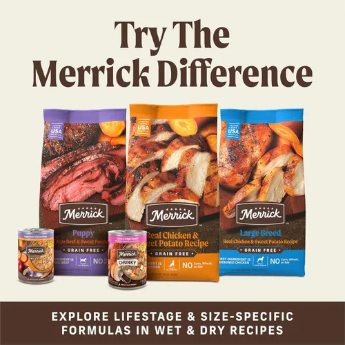 Miniatura 8 de Merrick Power Bites - Golosinas suaves y masticables para perros, sin gluten ni granos, completamente naturales