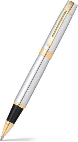 Miniatura 22 de Sheaffer 300 - Bolígrafo de punta redonda con detalles en cromo y tono dorado Ribete cromado/dorado