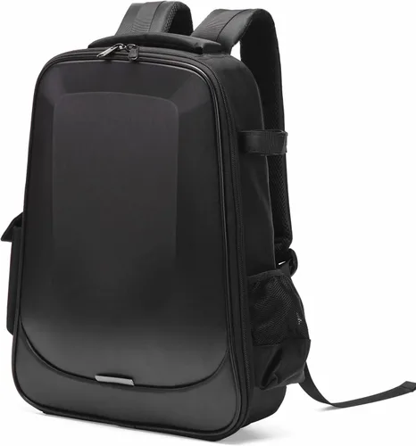 Mochila rígida portátil a prueba de golpes para DJI FPV Combo Dron, control remoto, baterías, bolsa FPV con cremallera YKK (gris metálico)