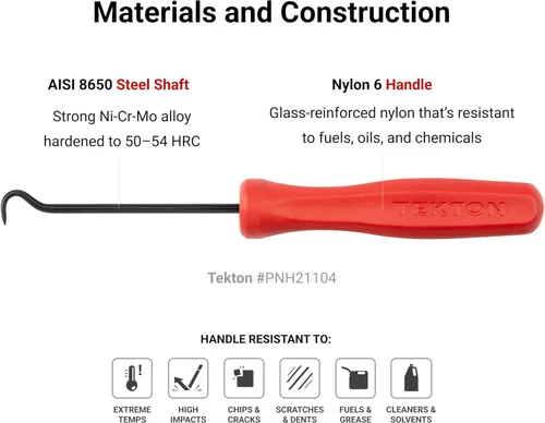 Miniatura 6 de TEKTON Pico puntiagudo de 90 grados (vástago de 1/8 x 3 pulgadas) PNH21103 Fabricado en Estados Unidos