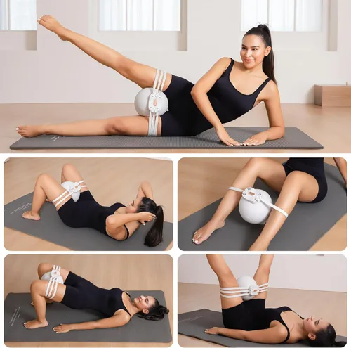Miniatura 7 de Maestro de muslos y entrenador de suelo pélvico para mujeres, entrenador de cadera Kegel ejercitador – Fortalece los músculos del suelo pélvico, Gris