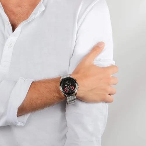 Miniatura 3 de Maserati R8873612005 Traguardo Reloj analógico de cuarzo plateado para hombre, ACERO, Moderno