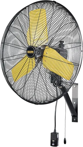 Miniatura 14 de HiCFM Ventilador de pared industrial de 2500 CFM de 12 pulgadas, ventilador de pared de alta velocidad de 3 velocidades con motor de carcasa IP44