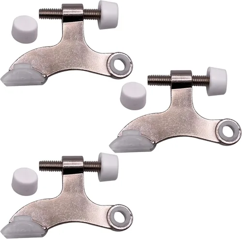 Miniatura 12 de DCC Home Decor - Paquete de 12 topes de puerta con pasador de bisagra, ajustable, resistente, protector de pared de 2.5 pulgadas de ancho con Mate