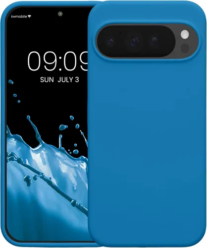 Miniatura 376 de kwmobile Funda Compatible con Google Pixel 6 Pro - Funda de teléfono de silicona TPU con acabado suave - Azul Arrecife