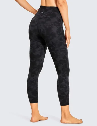 Miniatura 2 de CRZ YOGA Women's Naked Feeling Soft Yoga Leggings 21 Inches - Yoga Capris High Waisted Workout Pants Yoga Crop
