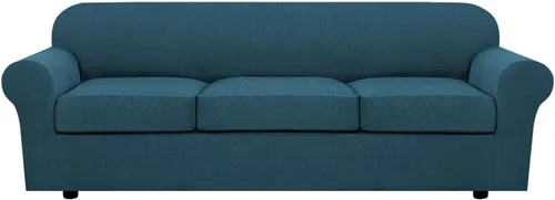 Miniatura 111 de H.VERSAILTEX - 3 fundas de sofá elásticas para 2 cojines de sofá. Fundas para muebles de sala de estar (funda base más 2 fundas de cojín de asiento)