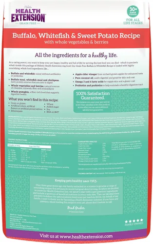 Miniatura 2 de Health Extension Alimento seco para perros, alimento natural con vitaminas y minerales añadidos, adecuado para todos los cachorros, incluye receta