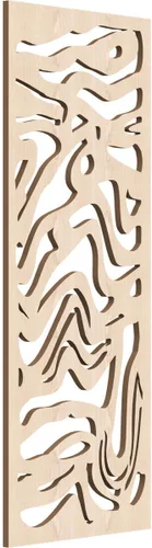 Miniatura 10 de 9 3/8"W x 24 3/8"H x 1/4"T Northfield Decorativos Paneles de Pared de Madera Calado, Abedul
