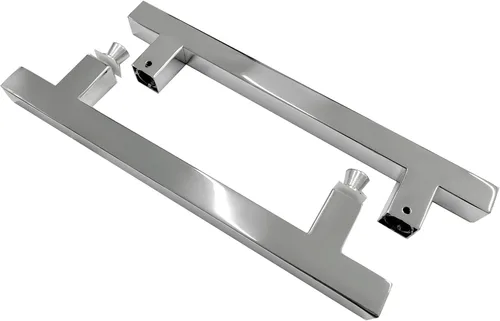 Miniatura 5 de CKB Manija de puerta de ducha con forma de escalera de 8 pulgadas compatible con puerta de vidrio de 1/4 a 1/2 pulgadas de grosor para puertas