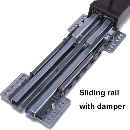 Miniatura 4 de Barra extensible extraíble para armario, soporte organizador de ropa ajustable, perchero extraíble con amortiguador, soporte extensible