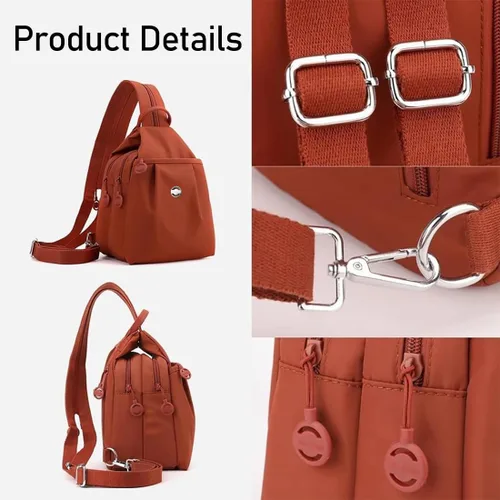 Miniatura 3 de Bolsa de viaje antirrobo premium 3 en 1 2025, bolsa de viaje impermeable de 2 vías, bolsa de hombro convertible Oxford, Negro, Mediana