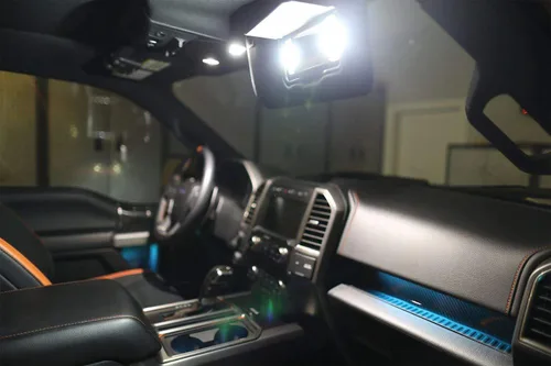 Miniatura 2 de iJDMTOY 3-SMD 1.142 in 6614F Bombillas LED de repuesto para luces de espejo de vanidad interior de coche, color blanco xenón