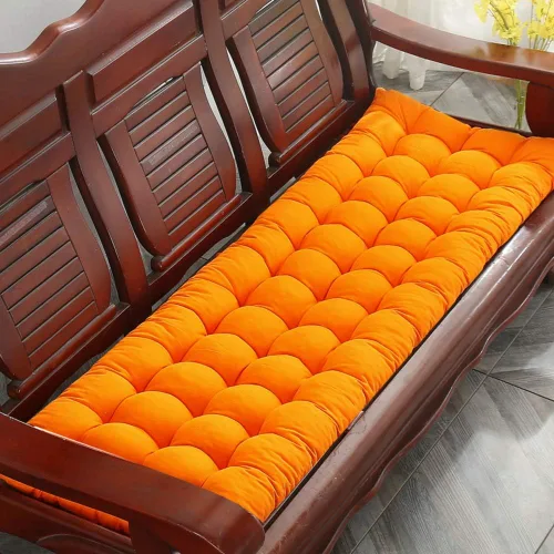 Miniatura 21 de Cojín para tumbona gruesa para silla de patio, cojín de asiento portátil, colchón, reclinable, almohadilla para sofá, banco, tatami (solo cojín) A