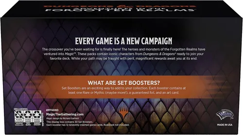 Miniatura 5 de Magic: The Gathering Adventures in The Forgotten Realms Set Booster Box, 30 paquetes, para mayores de 13 años