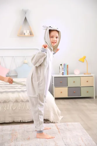 Miniatura 2 de CANASOUR - Pijama tipo mameluco para niñas y niños, unisex, de anime y de una pieza, para Halloween, Navidad, fiesta de disfraces y Cosplay, talla 4T