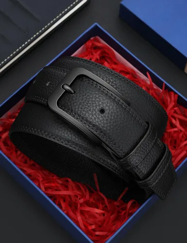 Miniatura 6 de Cinturón de cuero genuino para hombre, hecho a mano, 100% piel de vaca, 1 3/8 pulgadas de ancho, adecuado para uso casual, jeans y atuendo de golf