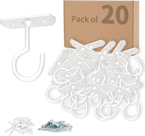 Miniatura 11 de Ganchos colgantes de metal para plantas, 6 pulgadas, paquete de 4 ganchos decorativos de pared para colgar linternas, comedero de pájaros, cesta