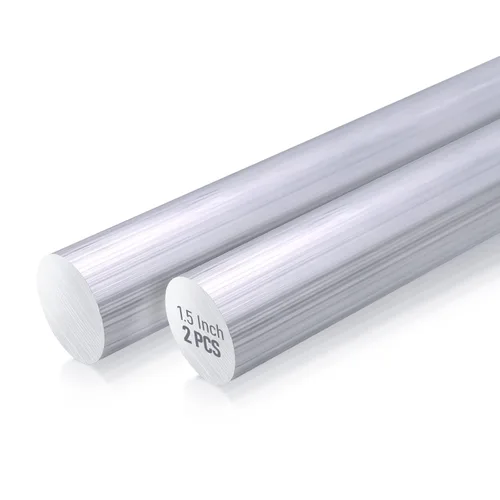 Varilla redonda de aluminio 6061 de 1-1/2 pulgadas de largo sólido T6511 de 13 pulgadas de largo, extruido, 1.5 pulgadas de diámetro y 13 pulgadas