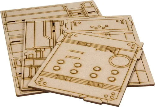 Miniatura 2 de The Broken Token Zona 186 SCTN 3 - Edificio de terreno MDF para juegos de ciencia ficción y juegos de guerra