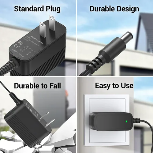 Miniatura 6 de Cable de alimentación de 12V CC para cargador de batería de arranque de EverStart Maxx Compatible con Ever Start Max J7CCE J7CE 800A 800 pico