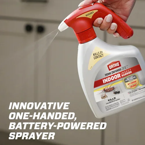 Miniatura 2 de Ortho Home Defense Max - Barrera de insectos para interiores con rociador alimentado por batería, mata hormigas, cucarachas, arañas, pulgas