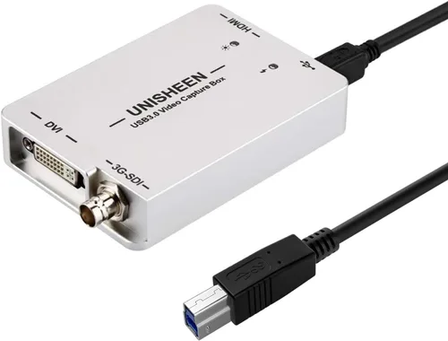 Tarjeta de video HDMI de captura USB 3.0, transmisión en vivo y grabación, HDMI a USB Dongle Full HD 1080P Transmisión en vivo Video Game Grabber